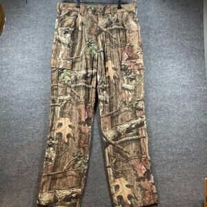 Cabelas Camo Cargo Pants Men's 36 Actual (35X31) Camouflage Lightweight Hunting